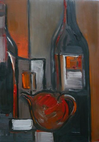Bouteilles orangées